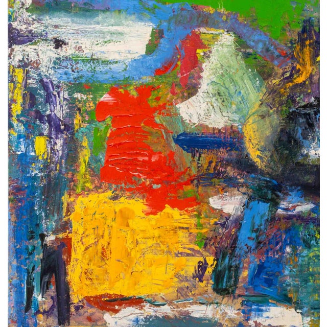 Karen Schlansky (American, XX), Abstract Composition, Oil on Board, signed verso, unframed. 20" H x 16" W x 1.5" D....