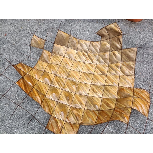 Large Sculptural Wall-Mounted Lampshade in Iron and Fiberglass, 1970s For Sale - Image 17 of 18