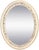 2000 - 2009 Late 20th Century Oval Wall Mirror with Capodimonte Porcelain Buds and Silver Leaf Details from Giulio Tucci, Italy For Sale - Image 5 of 5