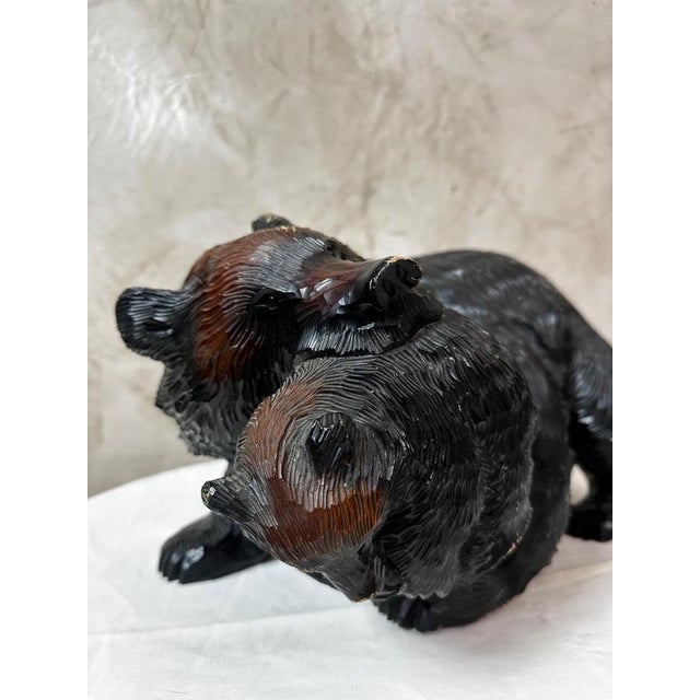 Japanese Wooden Bear, 1960s For Sale - Image 4 of 12