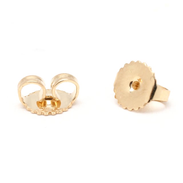 Early 21st Century Tiffany & Co Elsa Peretti Stud Earrings, 18k Yellow Gold, A Pair For Sale - Image 5 of 5