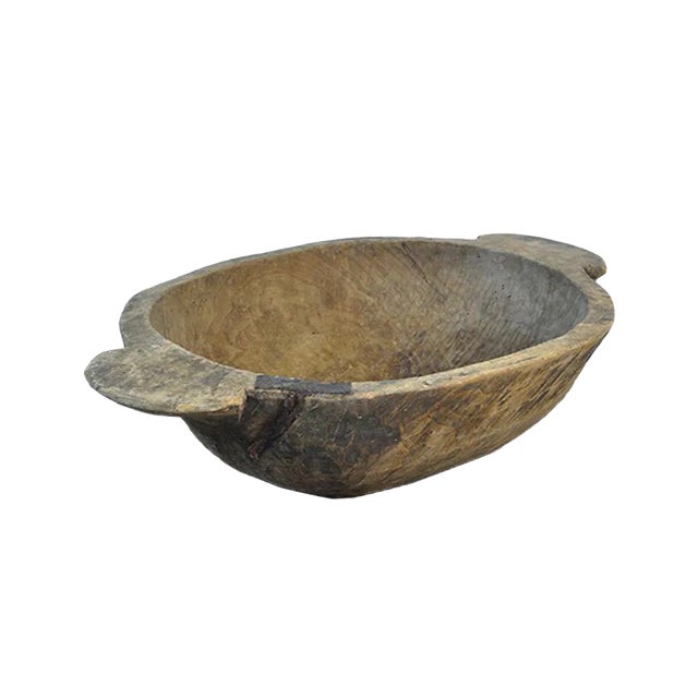 Handmade Hungarian Wooden Dough Bowl, Early 1900s For Sale