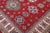 Shabby Chic Bohemian Kazak Red/Ivory Wool Rug - 8'0''x9'10'' For Sale - Image 3 of 10