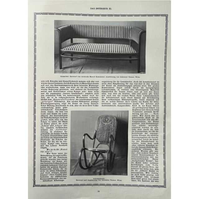 Antique Art Nouveau Armchairs by Marcel Kammerer for Gebrüder Thonet, 1910, Set of 2 For Sale - Image 6 of 18