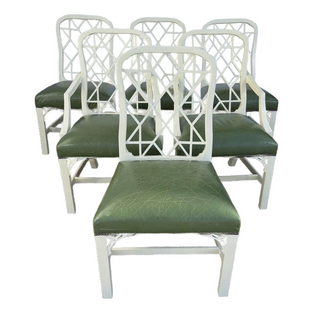 Chippindale Style Dining Chairs Set of 6 For Sale