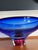 Goran and Ann Warff Signed Göran Wärff Kosta Boda Cobalt Blue & Ruby Art Glass Centerpiece Bowl For Sale - Image 4 of 12