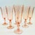 Art Nouveau Pink Swirl Champagne Flutes - Set of 6 - France For Sale - Image 3 of 8