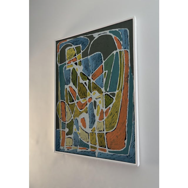 1970s Francesco Magli (*1945), Abstract Painting, Pittura, Acrylic on Canvas, 1979, Italy For Sale - Image 5 of 12