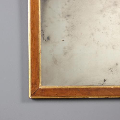 Mirror with Wavy Walnut Frame For Sale - Image 5 of 9