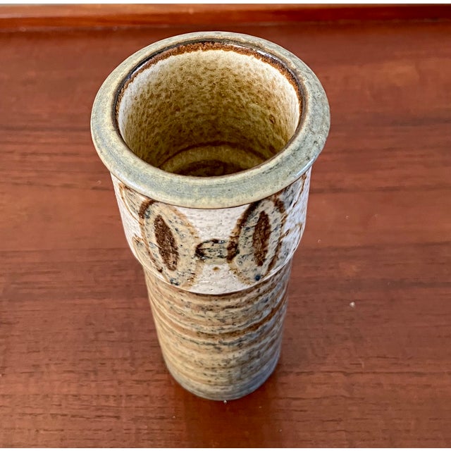 Ceramic Mid-Century Danish Studio Pottery Vase by Svend Aage Jensen for Søholm, 1960s For Sale - Image 7 of 7