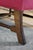 Vintage Queen Anne Style Mahogany Wingback Club Library Accent Arm Chair Red For Sale - Image 13 of 18