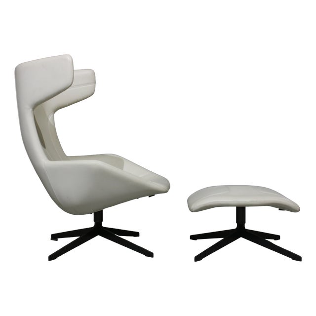 Set of Lounge Chair and Ottoman by Alfredo Haberli for Moroso, 2000s For Sale