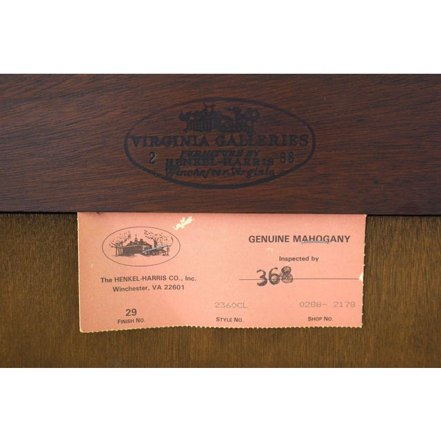 Henkel Harris 4 Door Mahogany China Cabinet For Sale - Image 17 of 18