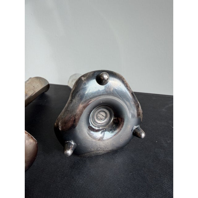 Mid-Century Hans Jensen Calla Lily Candle Holder This vintage Mid-Century Danish Modern candle holder by Hans Jensen...