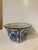 1940s Blue and White Porcelain Cache Pot For Sale - Image 5 of 9