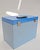 Industrial Blue Document Box in Coloured Metal Sheet For Sale - Image 3 of 6