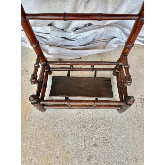 Late 19th Century French Faux Bamboo Umbrella Stand For Sale - Image 6 of 12