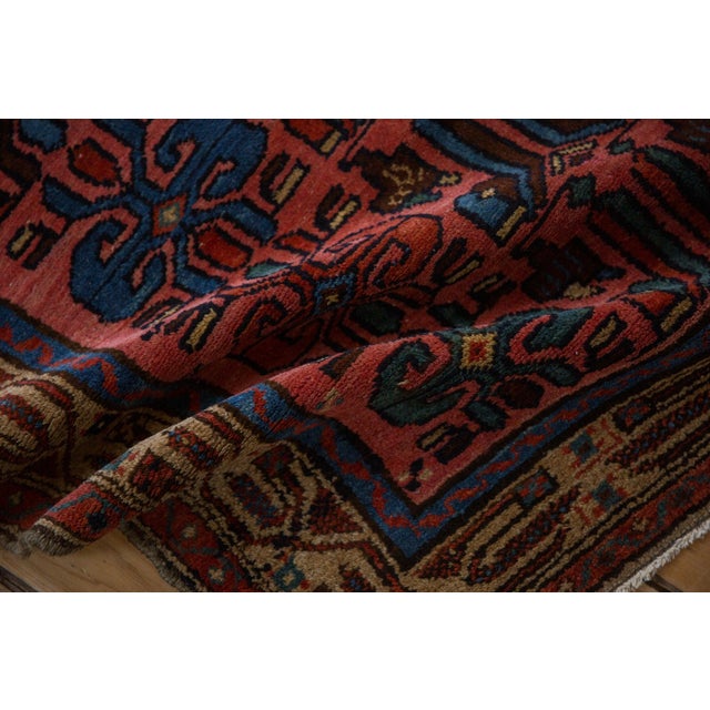 Old New House Vintage Kurdish Hamadan Rug - 3'8" x 6'4" For Sale - Image 4 of 11