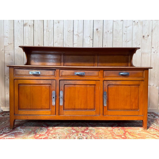 Brasserie-Style Buffet in Beech, 1940s-1950s For Sale - Image 10 of 10