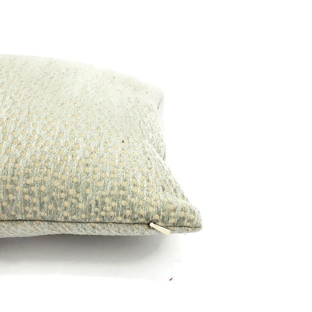 2020s Contemporary Clarke & Clarke Cesare in Duckegg Lumbar Pillow Cover For Sale - Image 5 of 6