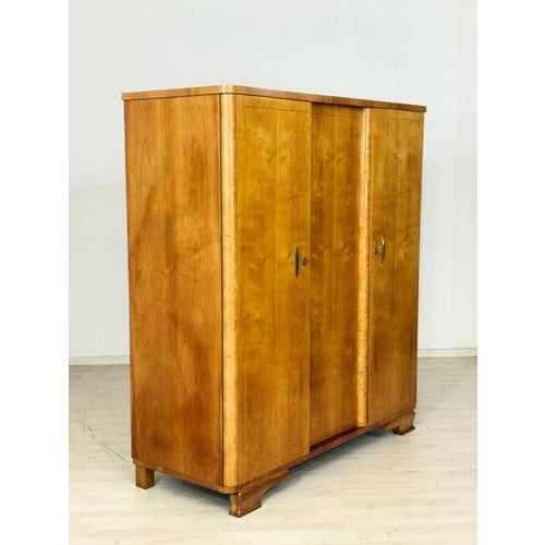 Mid-Century Wardrobe in Wood For Sale - Image 5 of 11