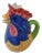 1980s Italian Hand Painted Rooster Jug For Sale