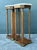 Mid-Century Modern Vintage Ormolu Stone Top Pedestals - A Pair For Sale - Image 3 of 12