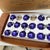 Vintage purple glass ornaments by Rauch. No damages to the ornaments. There is a metal cap on each ornament with the Rauch...