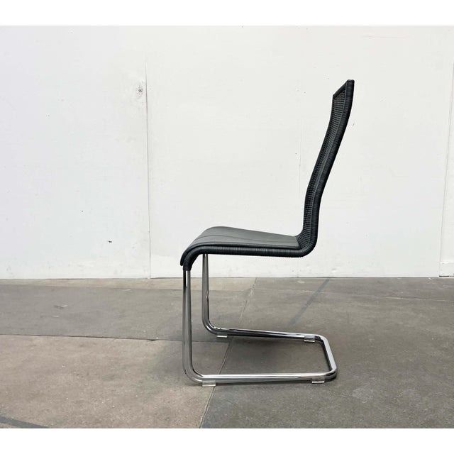 German Gray B25 Cantilever Chairs with Leather Cushions from Tecta, Set of 4 For Sale - Image 6 of 18