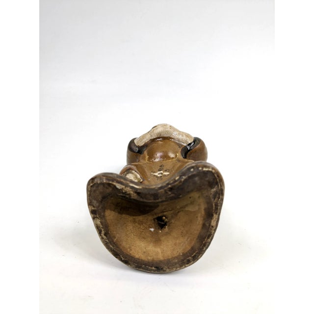 Ceramic 17th Century Chinese Official Figurine Holding a Tribute Box For Sale - Image 7 of 9