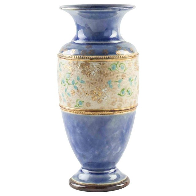 Ceramic Vintage Painted Ceramic Vase For Sale - Image 7 of 7