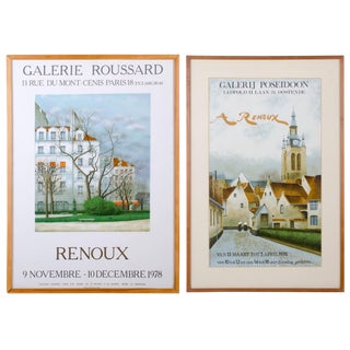 André Renoux Paris, France and Belgian Exhibition Posters - A Pair For Sale