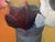 Pink Contemporary Oil on Canvas Still Life of Fruit + Flowers, Unknown Artist For Sale - Image 8 of 12