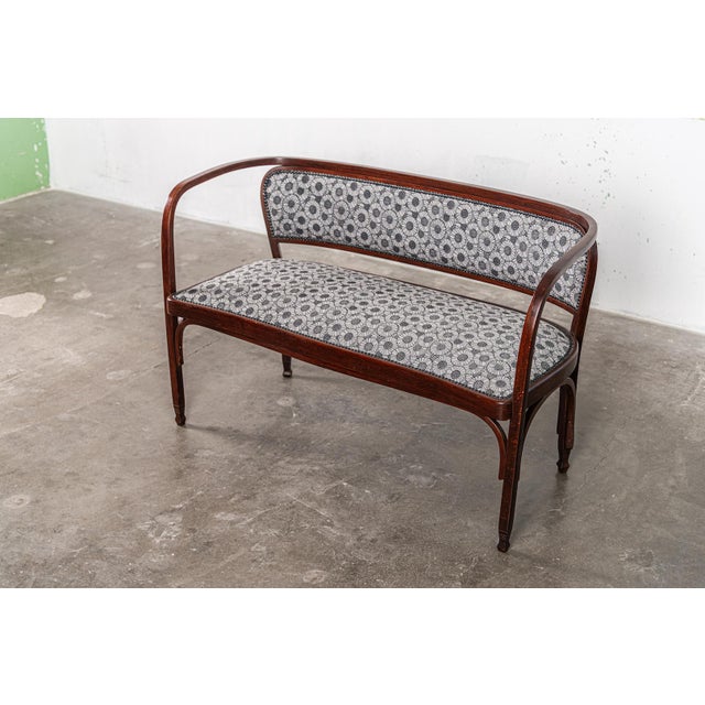Model No. 715/C Bench by Gustav Siegel for J&J Kohn, 1901 For Sale - Image 9 of 14