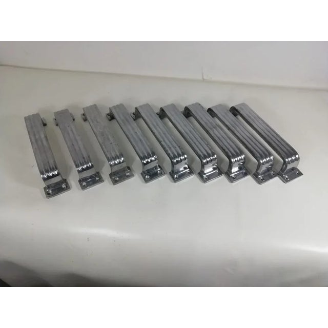 Mid-Century Modern Mid-Century Aluminum Handles, Set of 9 For Sale - Image 3 of 14