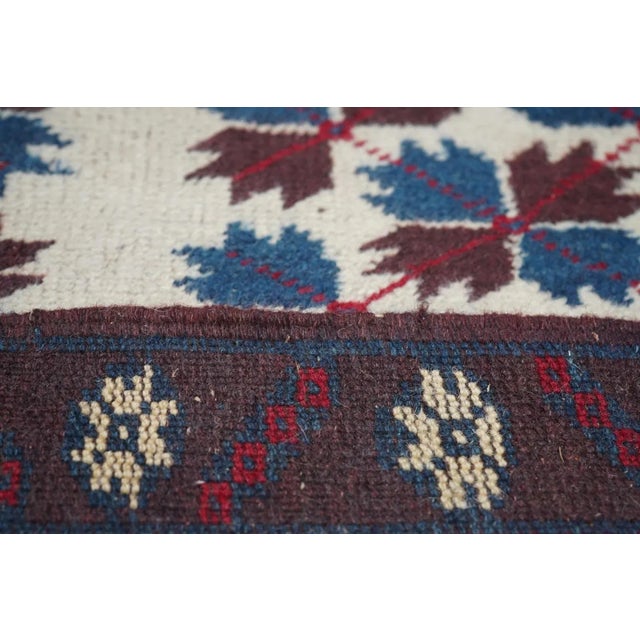 Red Vintage Afghan Rug 3'9'' x 6' For Sale - Image 8 of 12