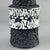 1960s Black and White Király Ceramic Vase with Floral Design, 1960s For Sale - Image 5 of 8