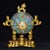 This is an ornate vintage Chinese cloisonné enamel censer, designed for burning incense. The piece features a spherical,...