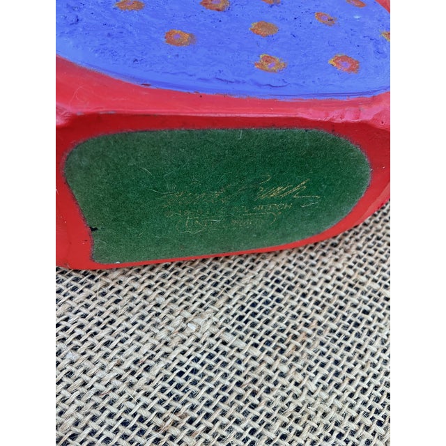 Striking Folk-art Dove by Laurel Burch 1999, Folk-art /self taught artist from the San Fernando Valley of California. Dove...