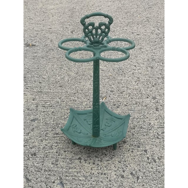 French vintage cast iron umbrella stand with handle French antique wrought iron umbrella stand Holder Cane stand Umbrella...
