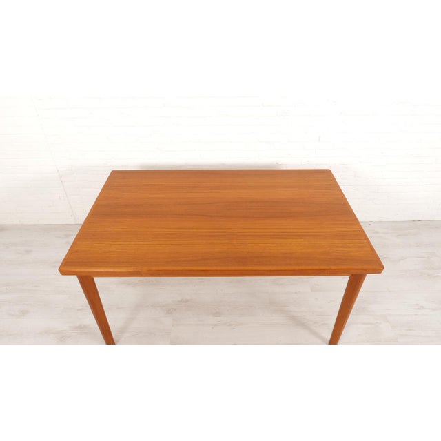 Vintage Extendable Teak Dining Table For Sale - Image 9 of 18