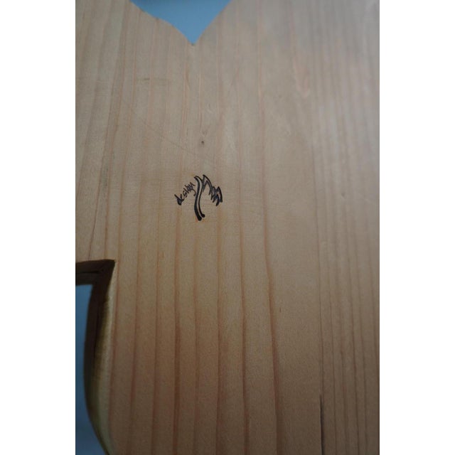 Mid-Century Modern Design Michelangelo, Sculptural Flamingo, 1970s, Wood For Sale - Image 3 of 6