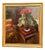 Elna Jacobsson, Cineraria in a Pot, 1960s, Oil Painting on Panel, Framed For Sale