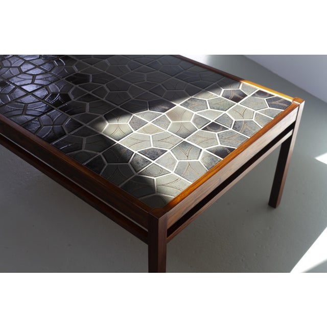 Mid-Century Danish Rosewood Coffee Table with Tiled Top, 1960s For Sale - Image 4 of 18