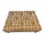 English Manor Tufted Upholstered Ottoman Bench With Turned Walnut Legs & Brass Casters For Sale In Greensboro - Image 6 of 6