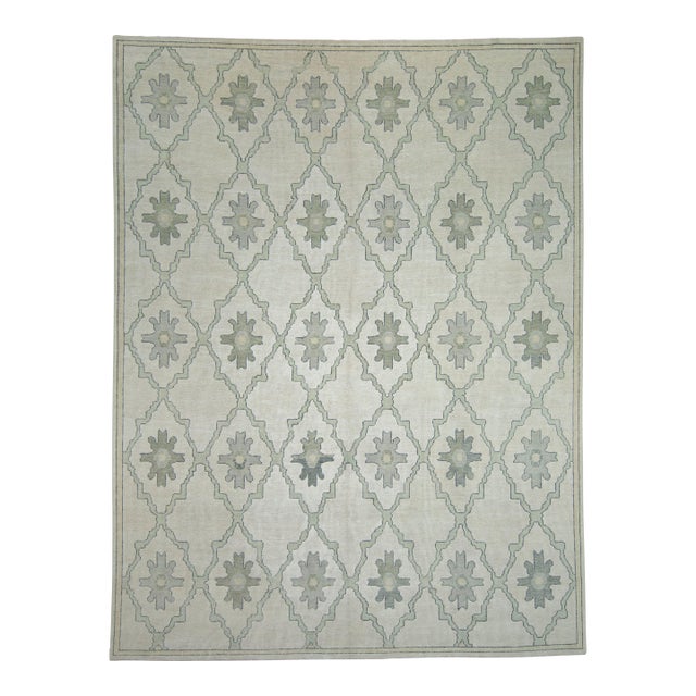 Turkish Oushak Rug 10'4" x 13'7" #18083 For Sale