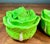 Italian Vintage Green Cabbage Lidded Pottery Bowls - a Pair For Sale - Image 3 of 9
