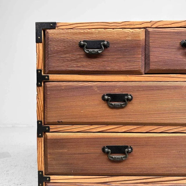 Boho Chic Shōwa Era Tansu Jewelry Cabinet, Japan, 1970s For Sale - Image 3 of 9