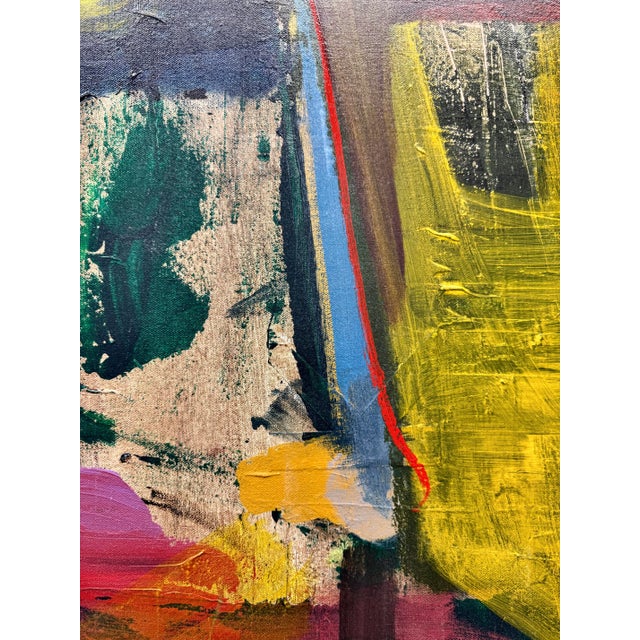 2020s Original Abstract Expressionist Oil and Acrylic Portrait For Sale - Image 5 of 10