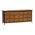 A Walters Wicker nine drawer dresser chest featuring woven rattan drawer fronts and side panels framed by warm bamboo-...